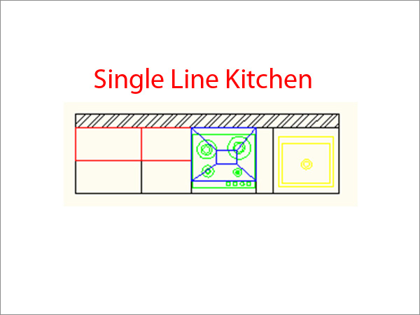 Single Line Kitchen